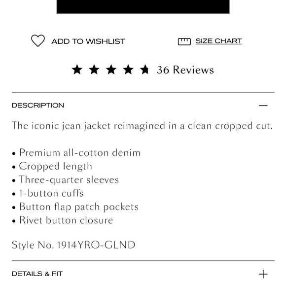 L'AGENCE Blue Jean Jacket - Picture 2 of 5